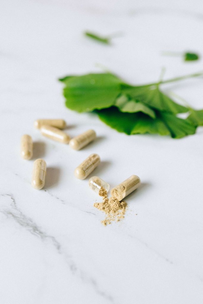 food supplement natural background